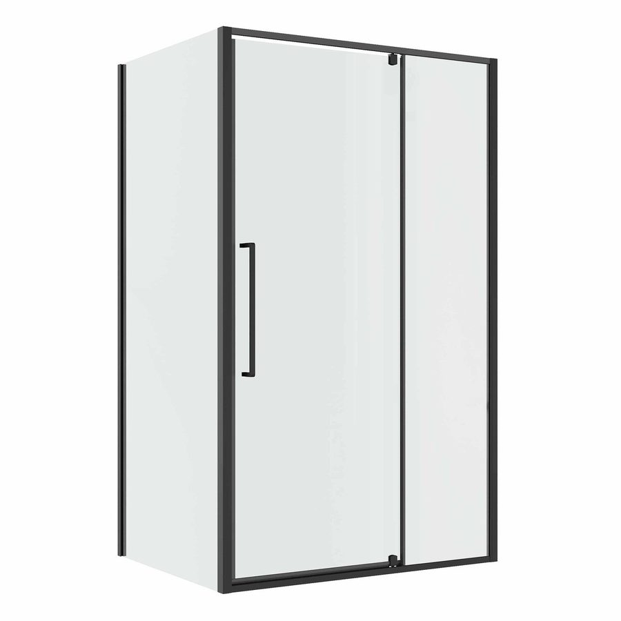 Душевое ограждение Niagara Nova NG-35-11AGR-A90GR-34 (110х90х195) прямоугольник,распашная,графит,стекло прозрачное,2 места — фото 1