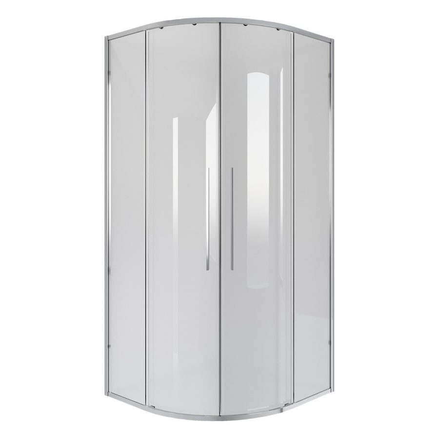 Душевое ограждение Niagara Nova NG-6626-34 (90х90х195) четверть круга,хром,двери раздвижные,стекло прозрачное,1 место — фото 1