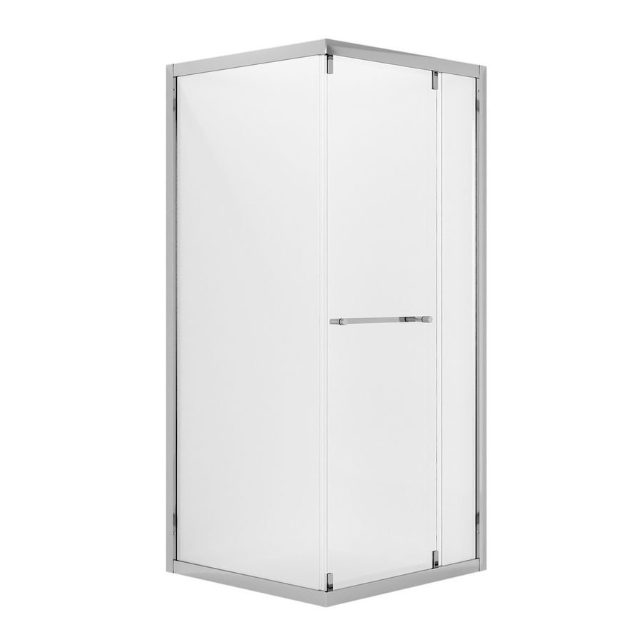 Душевое ограждение Niagara Nova NG-6633-34 (90х90х195) квадрат,хром,двери раздвижные,стекло прозрачное,1 место — фото 1