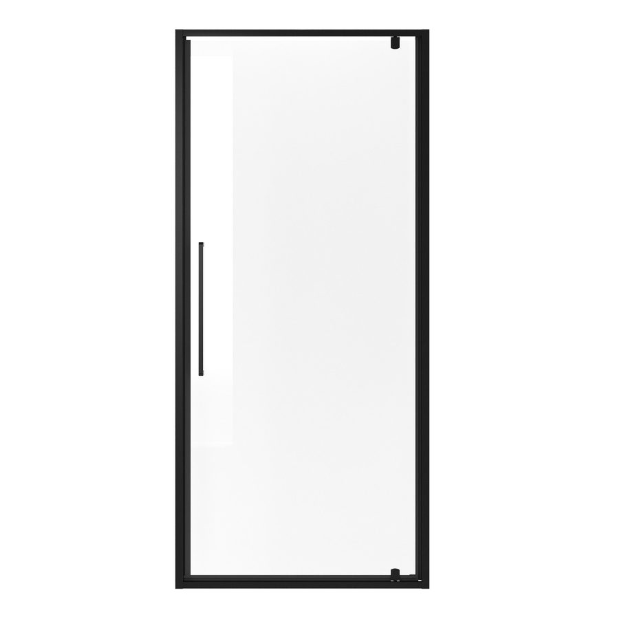 Дверь в нишу Niagara Nova NG-85-10AB (100х195) черный матовый,стекло прозрачное,дверь распашная,1 место — фото 1